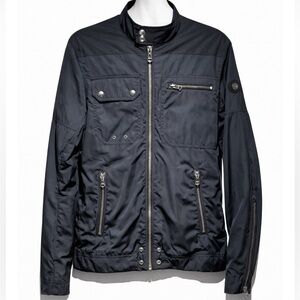 Diesel Men’s Teflon Jacket | Lightweight J-Rise Motorcycle Nylon Jacket